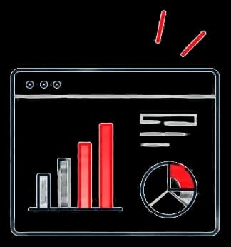 Illustrazione del servizio: Dashboard e analisi dati