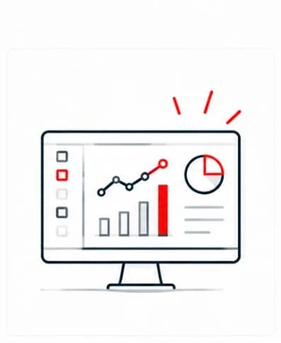 Illustrazione del servizio: Dashboard e analisi dati