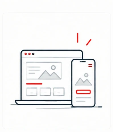 Illustrazione del servizio: Sviluppo web e app su misura