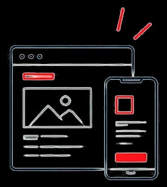 Illustrazione del servizio: Sviluppo web e app su misura